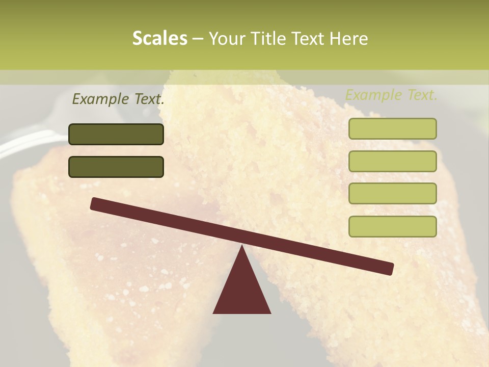 A Piece Of Cake On A Plate With A Fork PowerPoint Template