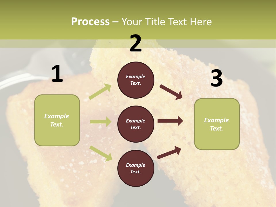 A Piece Of Cake On A Plate With A Fork PowerPoint Template