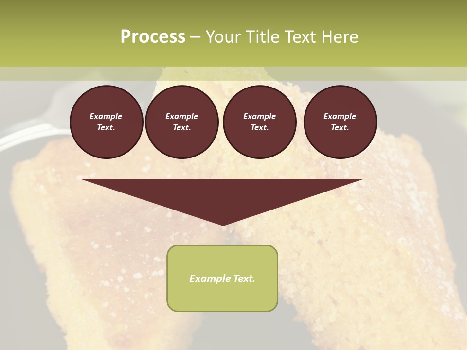 A Piece Of Cake On A Plate With A Fork PowerPoint Template