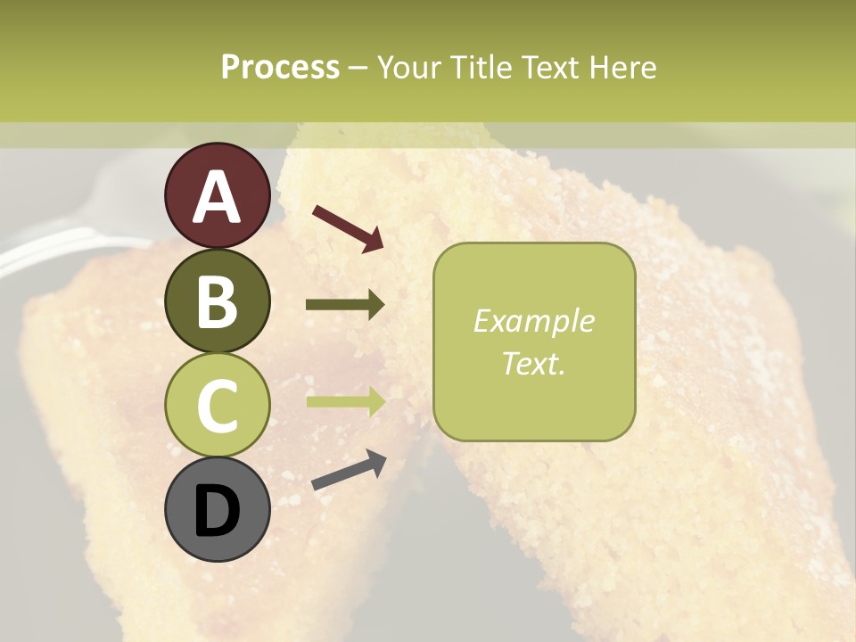 A Piece Of Cake On A Plate With A Fork PowerPoint Template