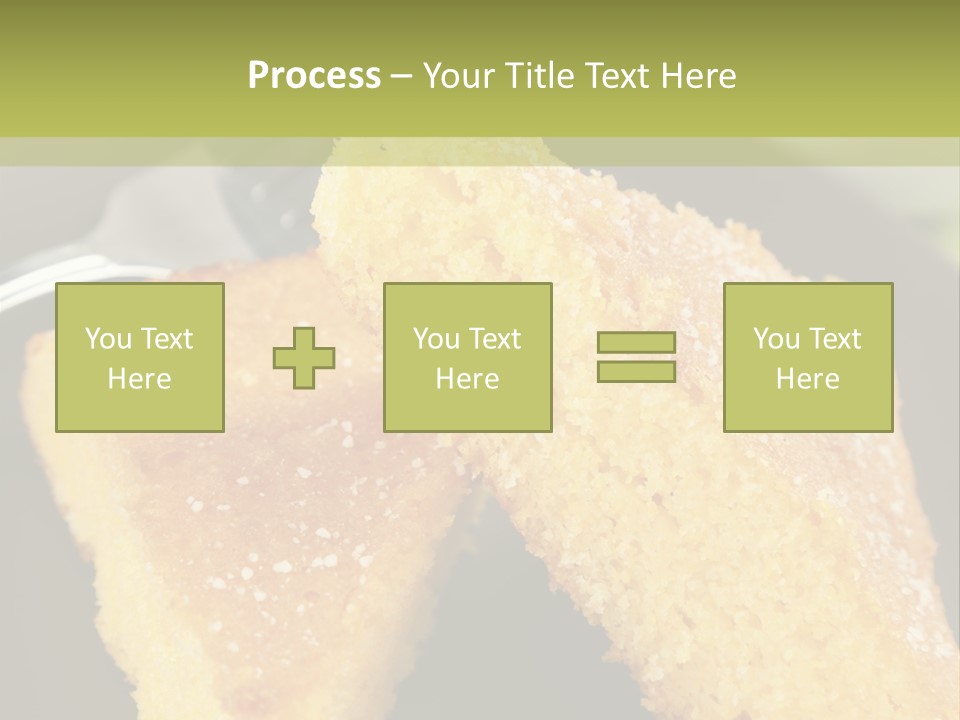 A Piece Of Cake On A Plate With A Fork PowerPoint Template