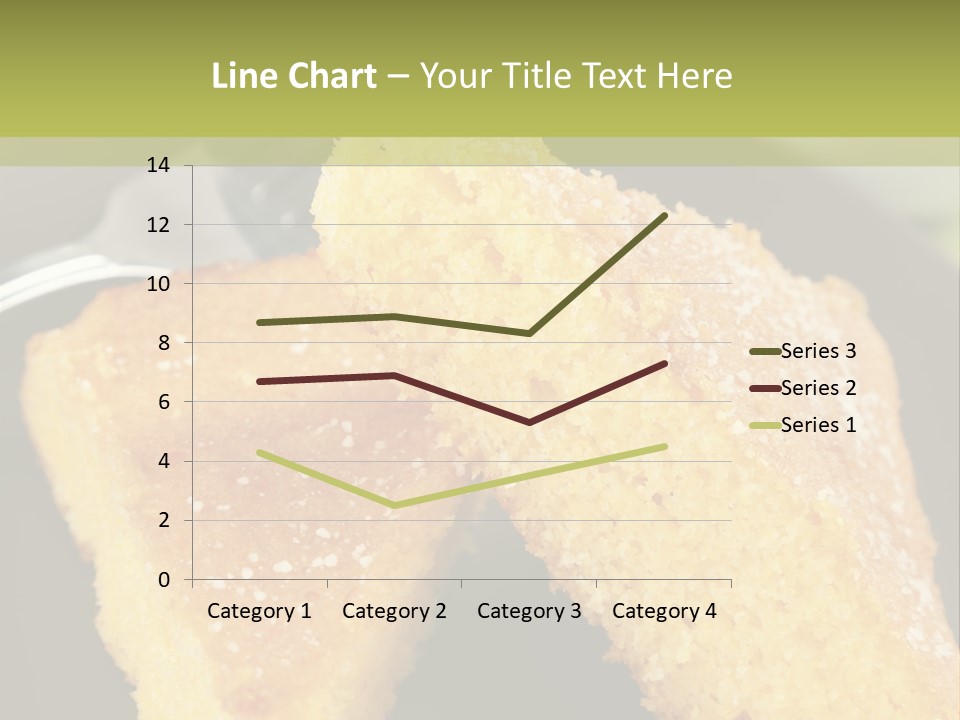 A Piece Of Cake On A Plate With A Fork PowerPoint Template