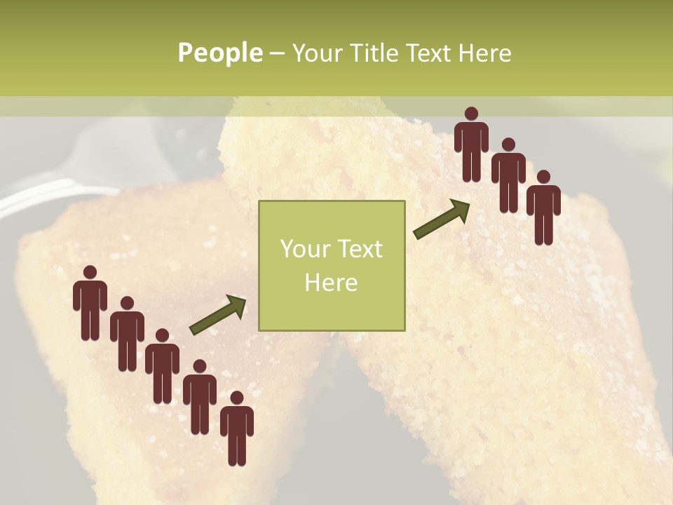 A Piece Of Cake On A Plate With A Fork PowerPoint Template