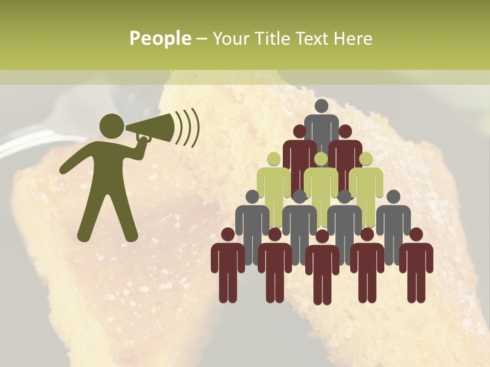 A Piece Of Cake On A Plate With A Fork PowerPoint Template