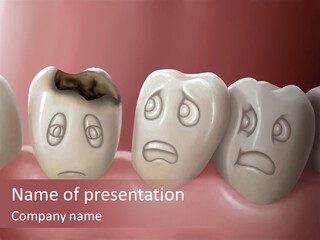 Dental Decay Illustration Toothache PowerPoint Template