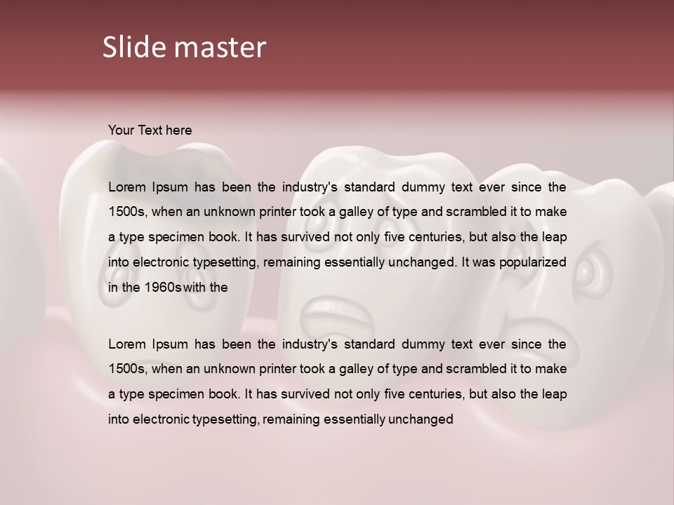 Dental Decay Illustration Toothache PowerPoint Template