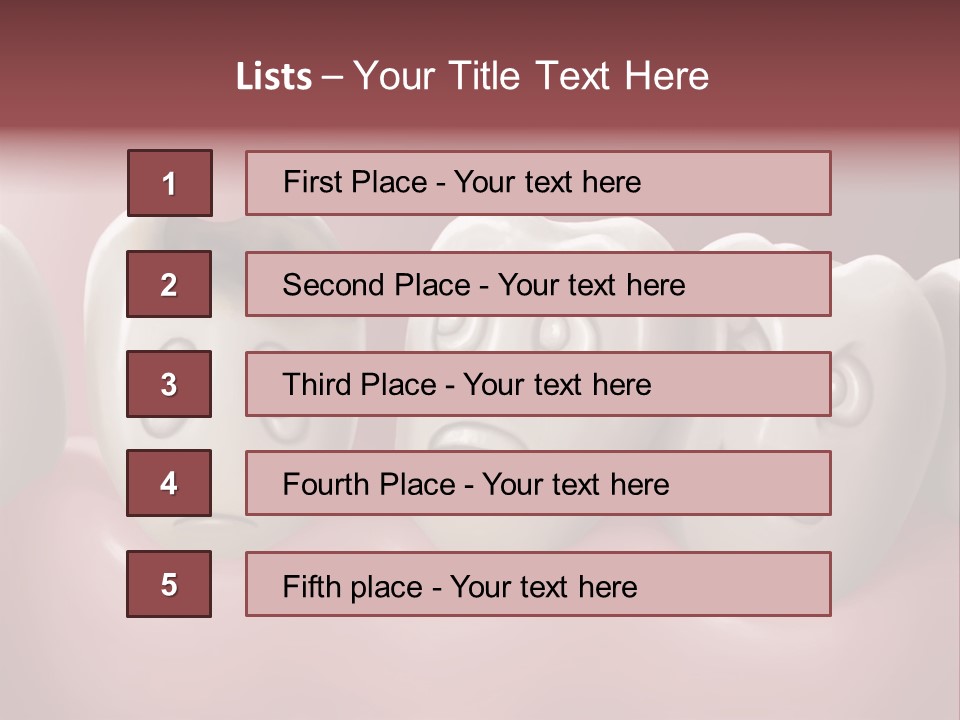 Dental Decay Illustration Toothache PowerPoint Template