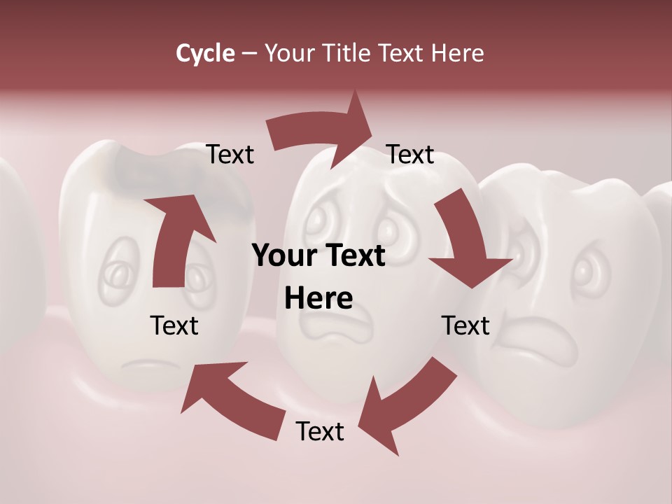 Dental Decay Illustration Toothache PowerPoint Template