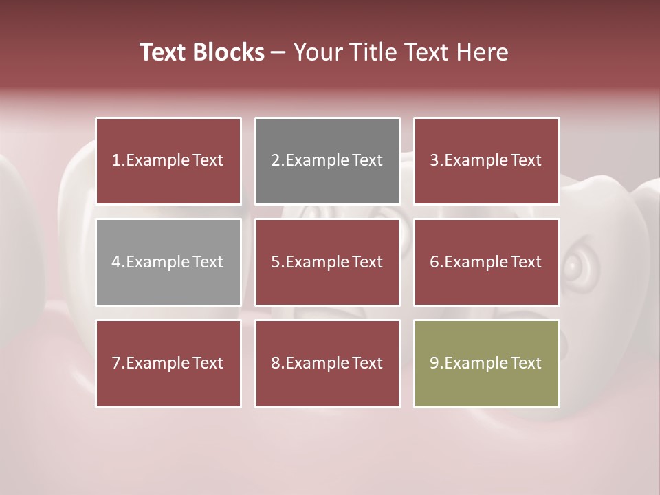 Dental Decay Illustration Toothache PowerPoint Template