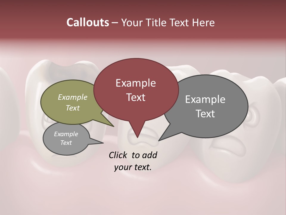 Dental Decay Illustration Toothache PowerPoint Template