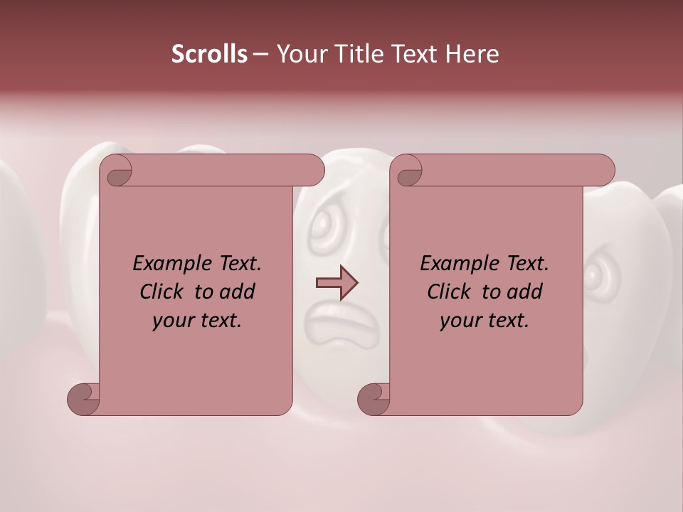 Dental Decay Illustration Toothache PowerPoint Template