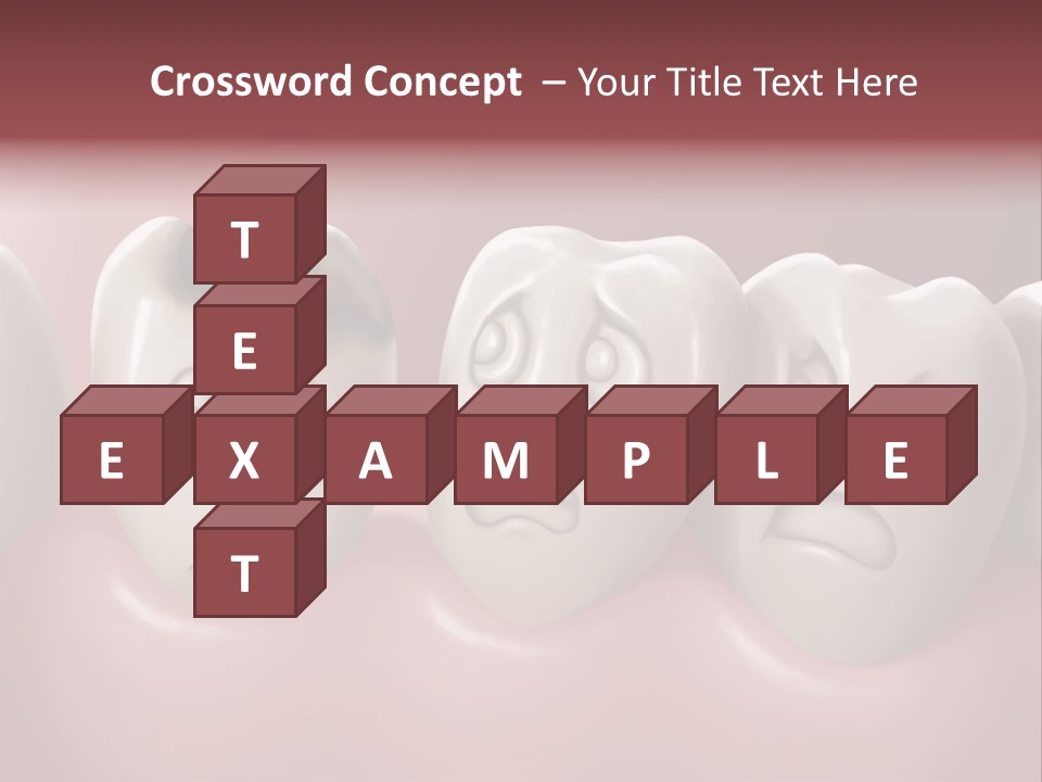 Dental Decay Illustration Toothache PowerPoint Template