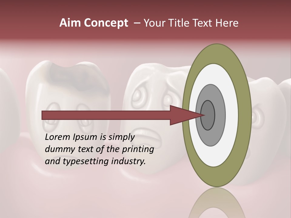 Dental Decay Illustration Toothache PowerPoint Template