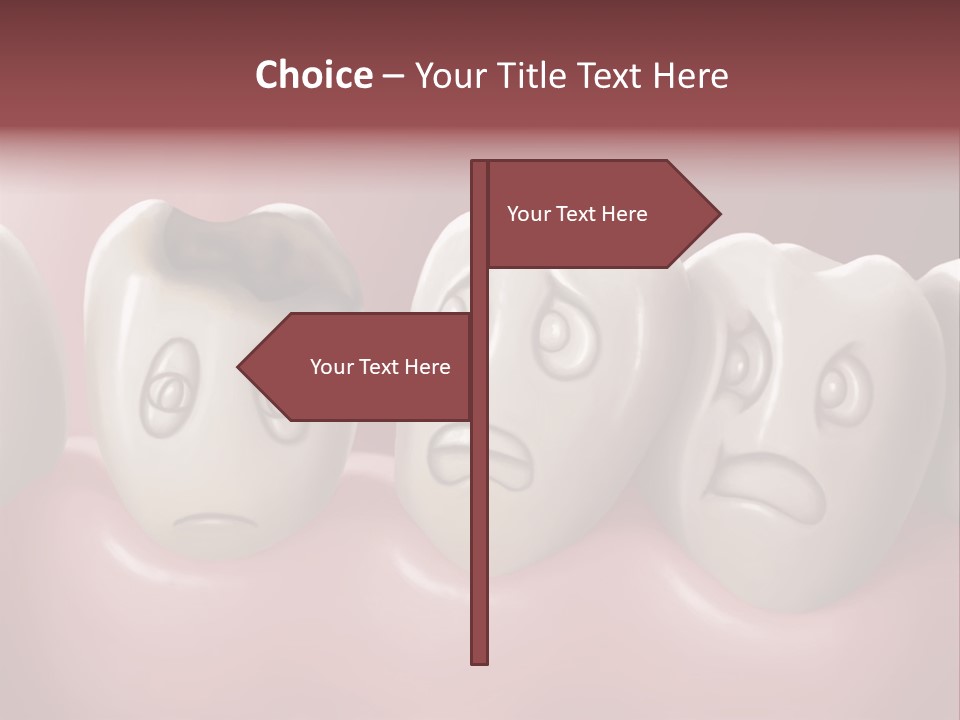 Dental Decay Illustration Toothache PowerPoint Template