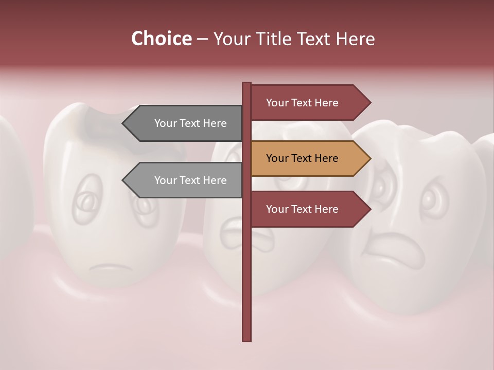 Dental Decay Illustration Toothache PowerPoint Template