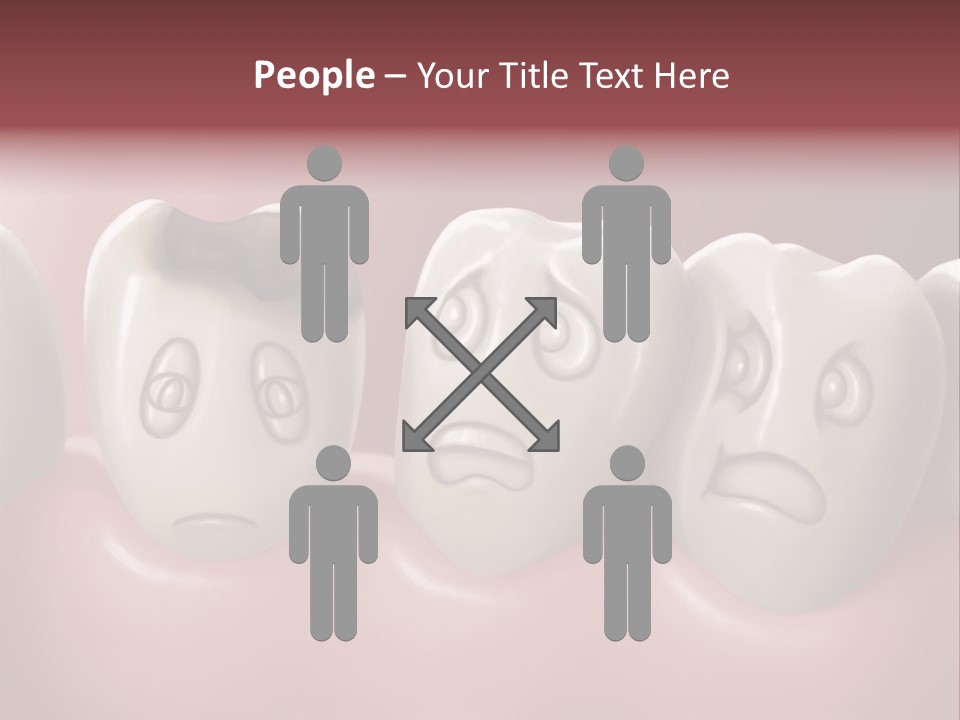 Dental Decay Illustration Toothache PowerPoint Template