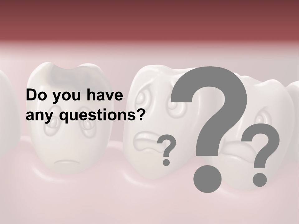 Dental Decay Illustration Toothache PowerPoint Template