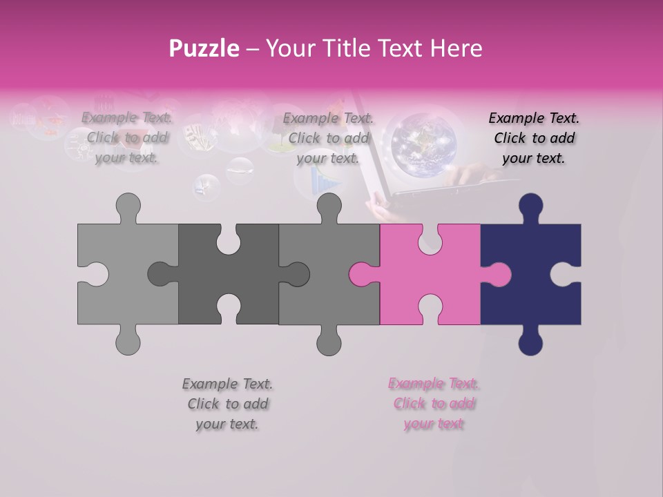 Globe Internet Background PowerPoint Template