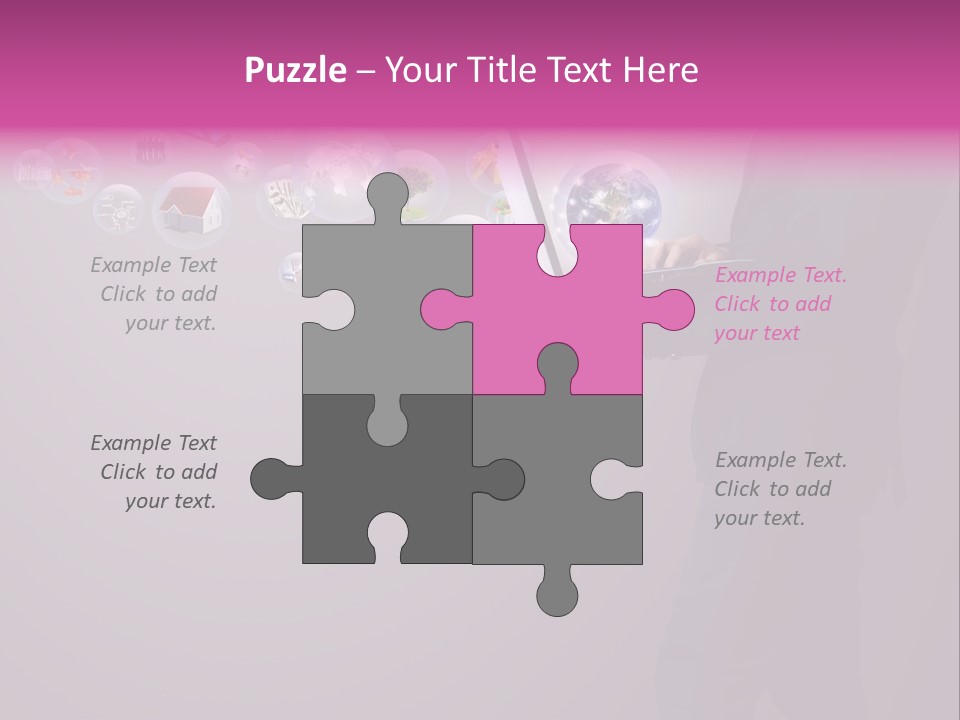 Globe Internet Background PowerPoint Template