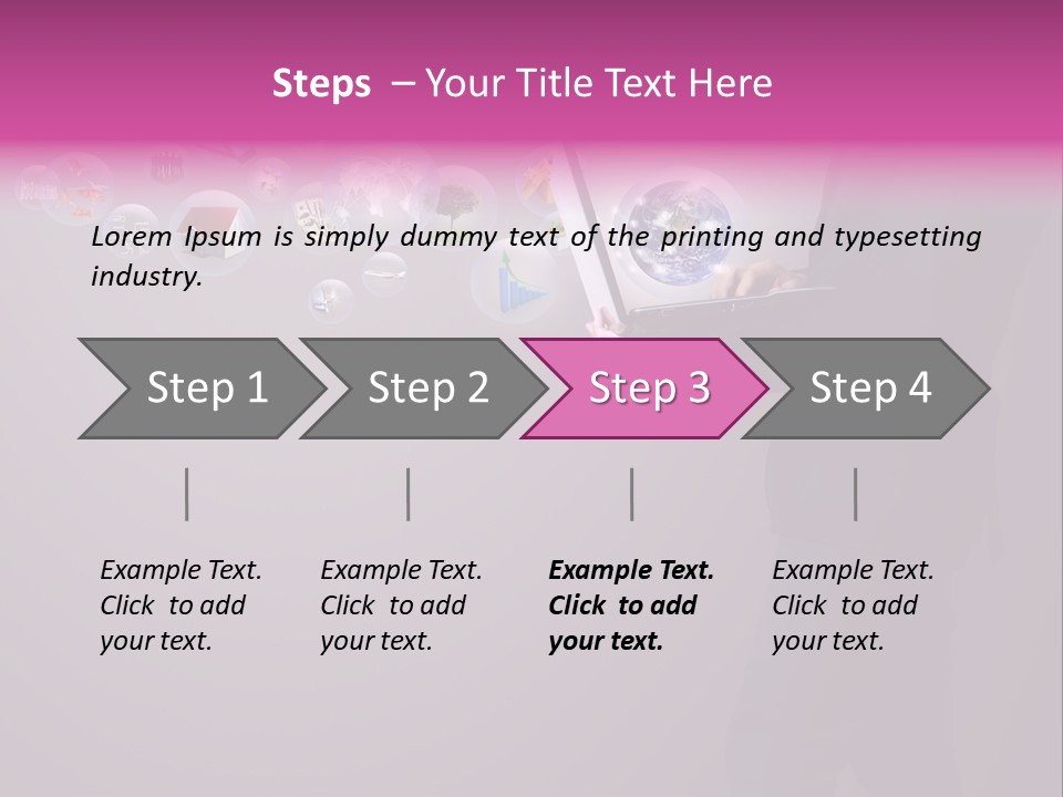 Globe Internet Background PowerPoint Template
