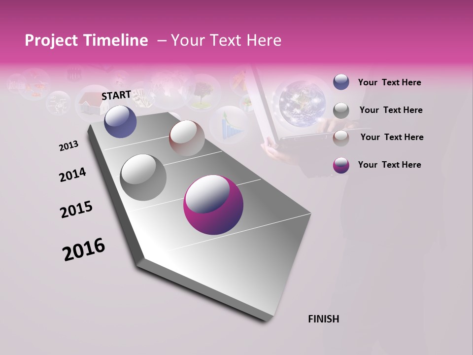 Globe Internet Background PowerPoint Template