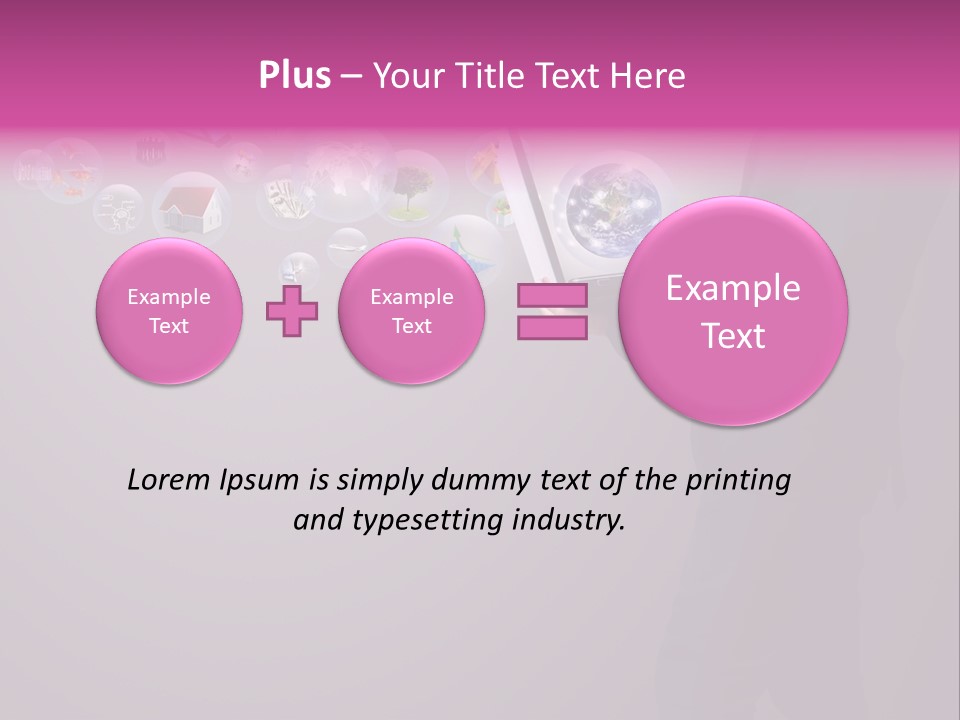 Globe Internet Background PowerPoint Template