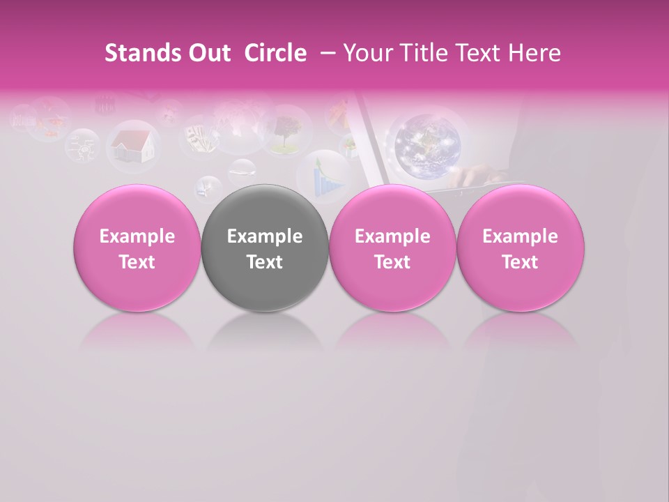 Globe Internet Background PowerPoint Template