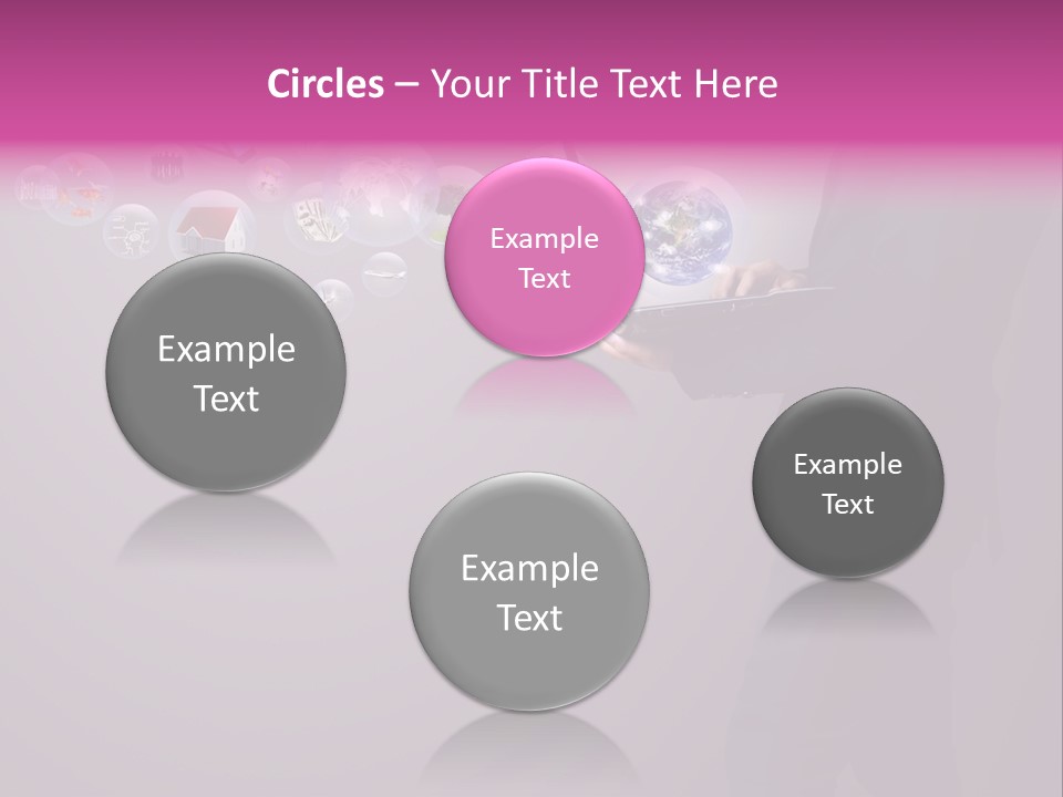 Globe Internet Background PowerPoint Template