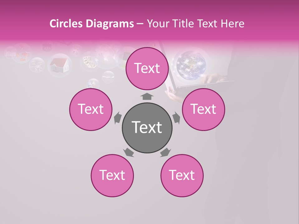 Globe Internet Background PowerPoint Template