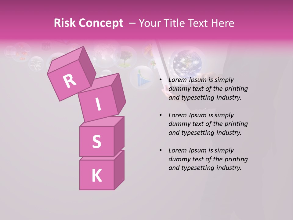 Globe Internet Background PowerPoint Template