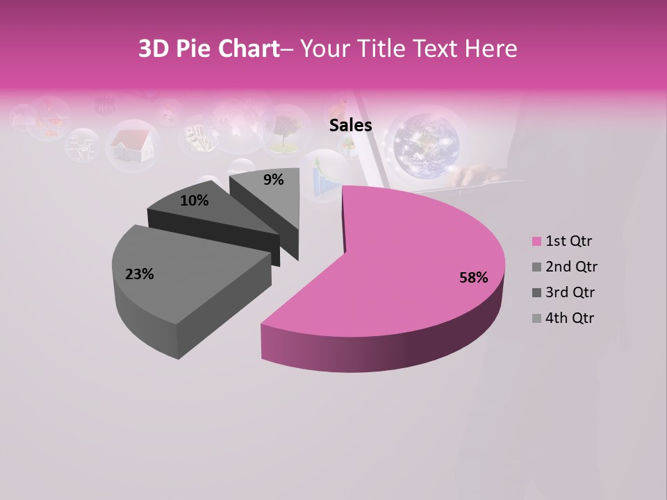 Globe Internet Background PowerPoint Template