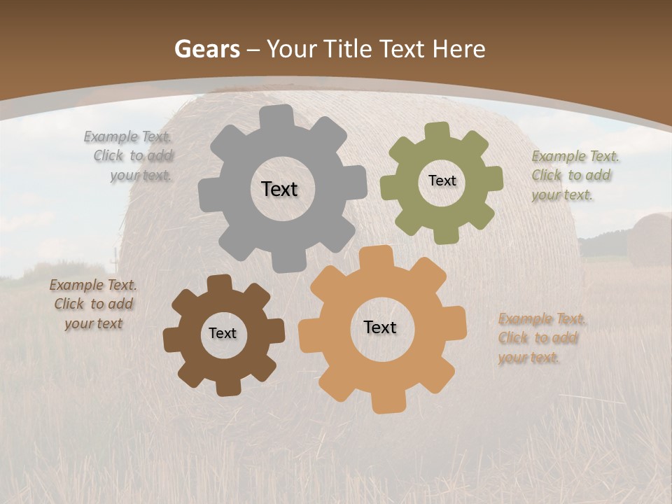 Space Fly Sunny PowerPoint Template