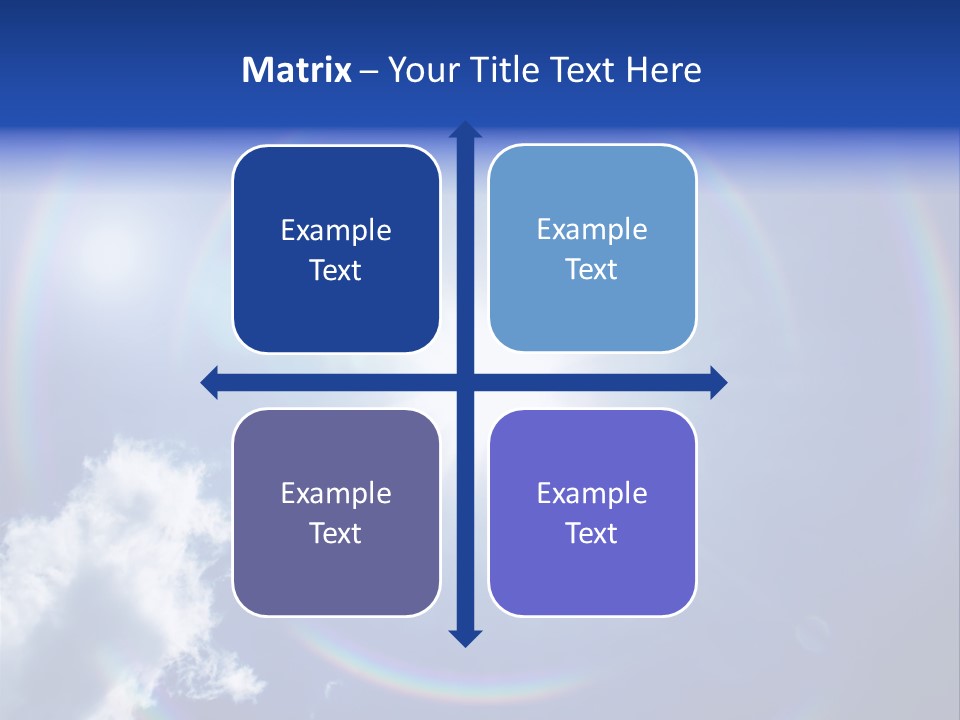 The Sun Is Shining Brightly In The Blue Sky PowerPoint Template