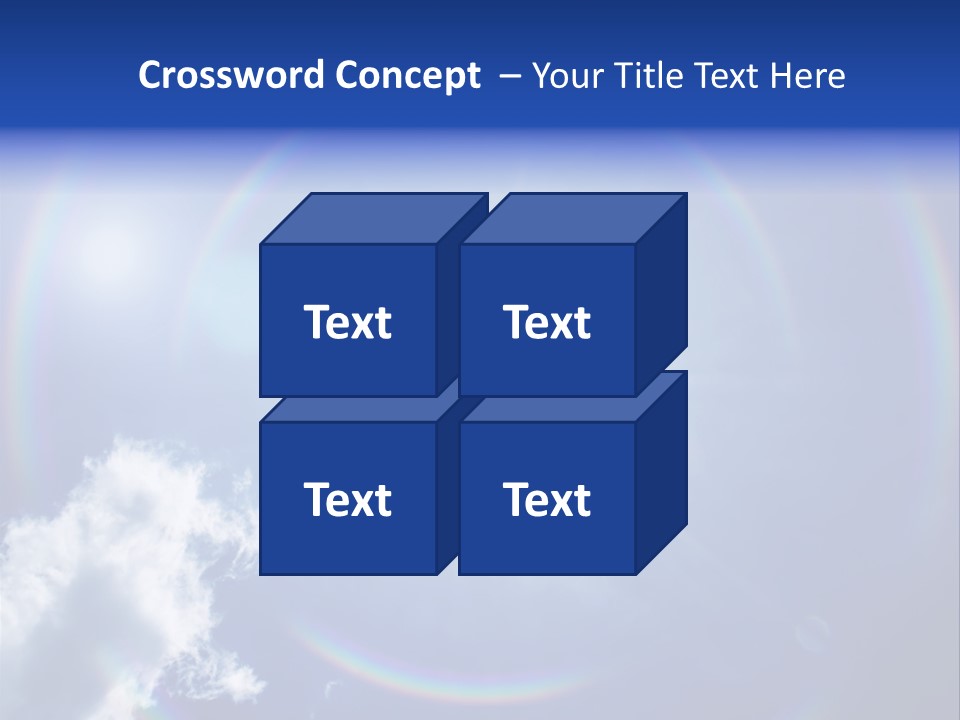 The Sun Is Shining Brightly In The Blue Sky PowerPoint Template