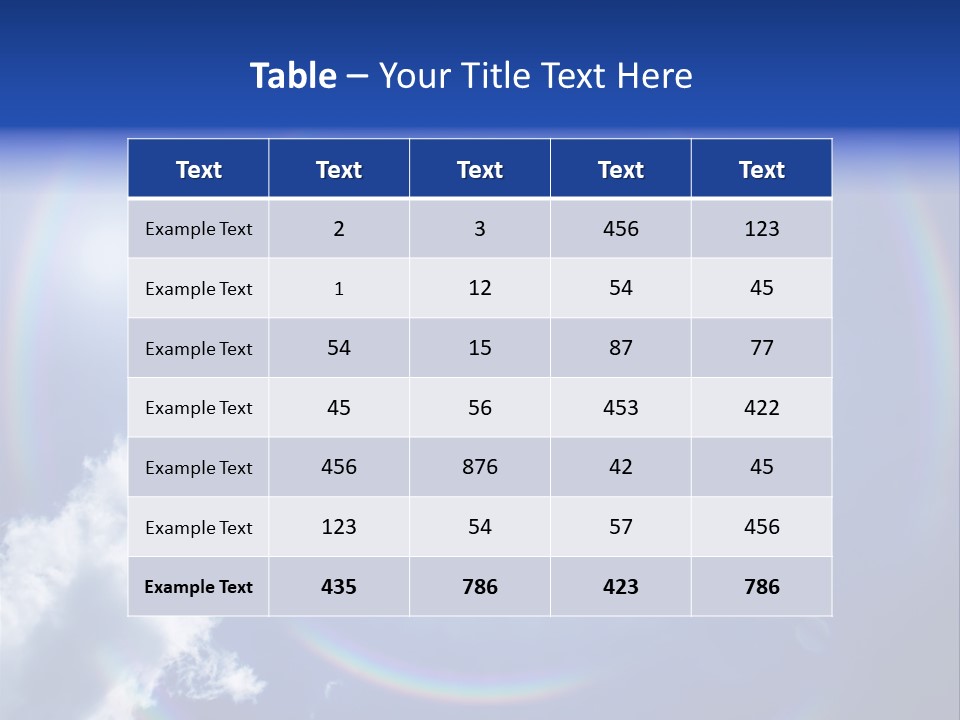 The Sun Is Shining Brightly In The Blue Sky PowerPoint Template