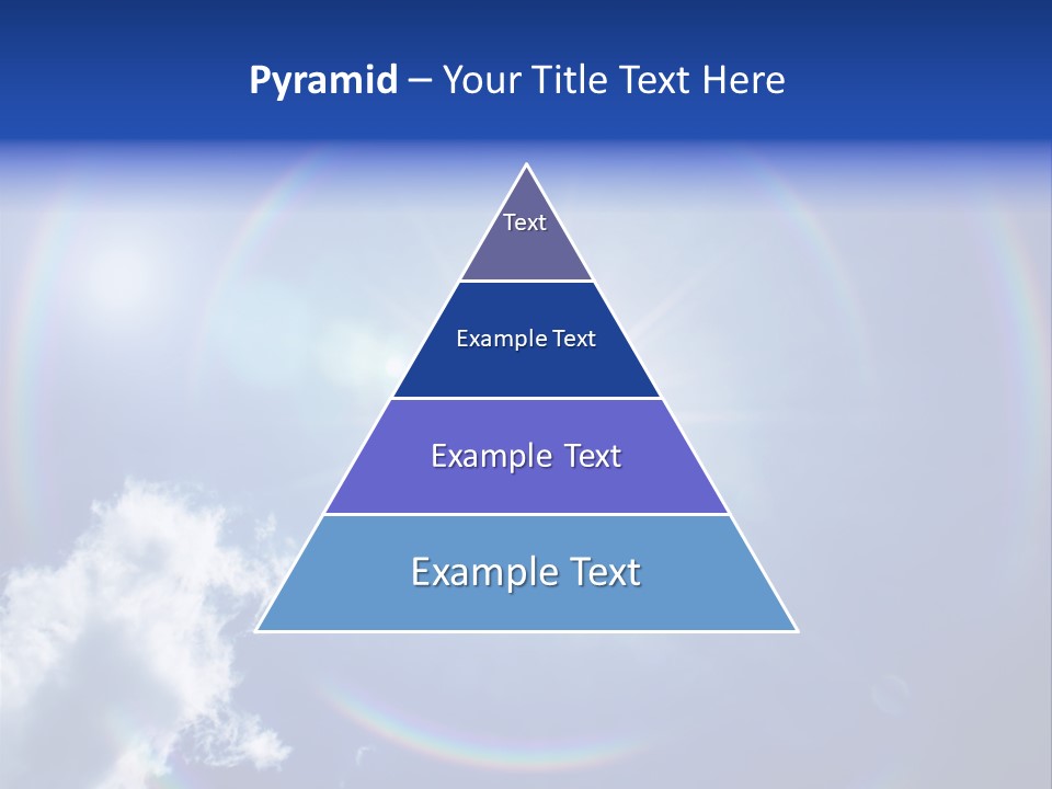 The Sun Is Shining Brightly In The Blue Sky PowerPoint Template