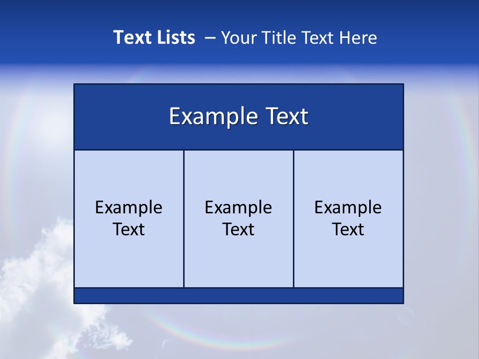 The Sun Is Shining Brightly In The Blue Sky PowerPoint Template