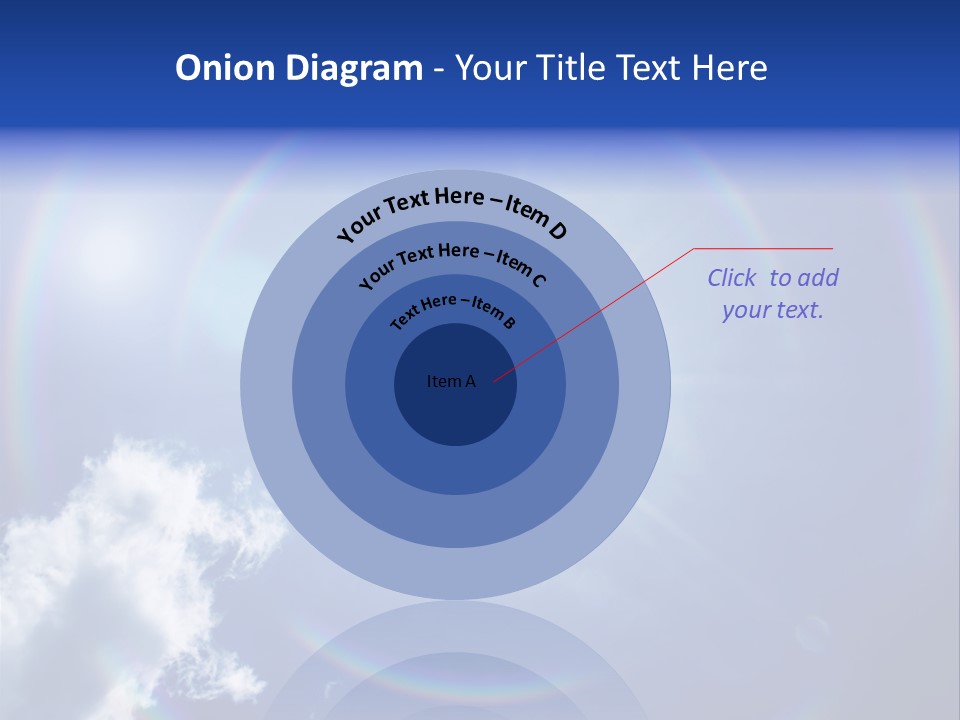 The Sun Is Shining Brightly In The Blue Sky PowerPoint Template