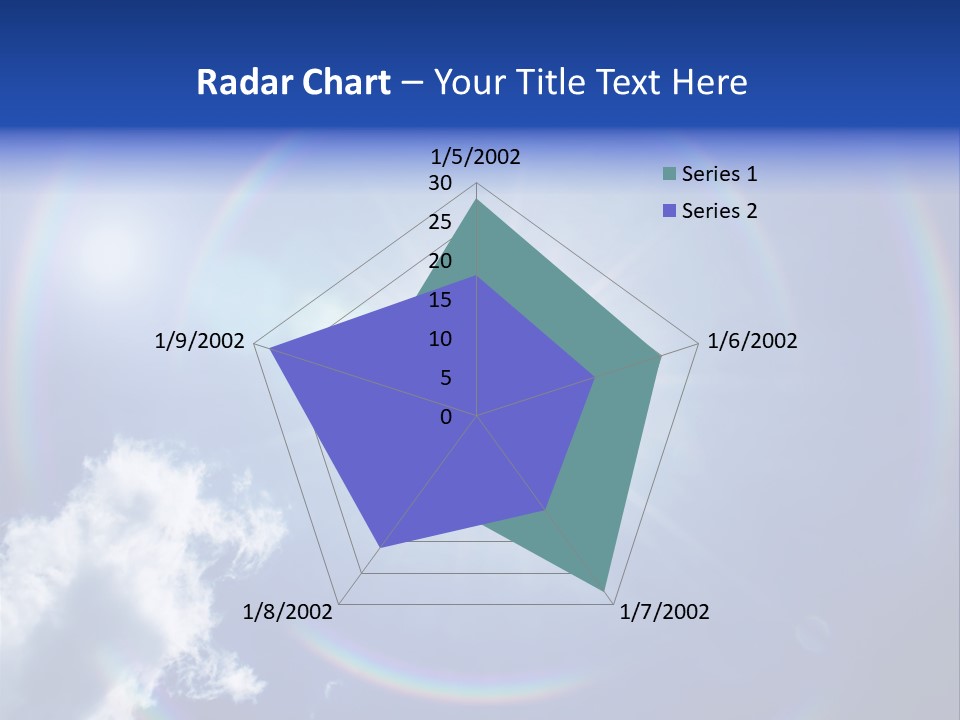 The Sun Is Shining Brightly In The Blue Sky PowerPoint Template