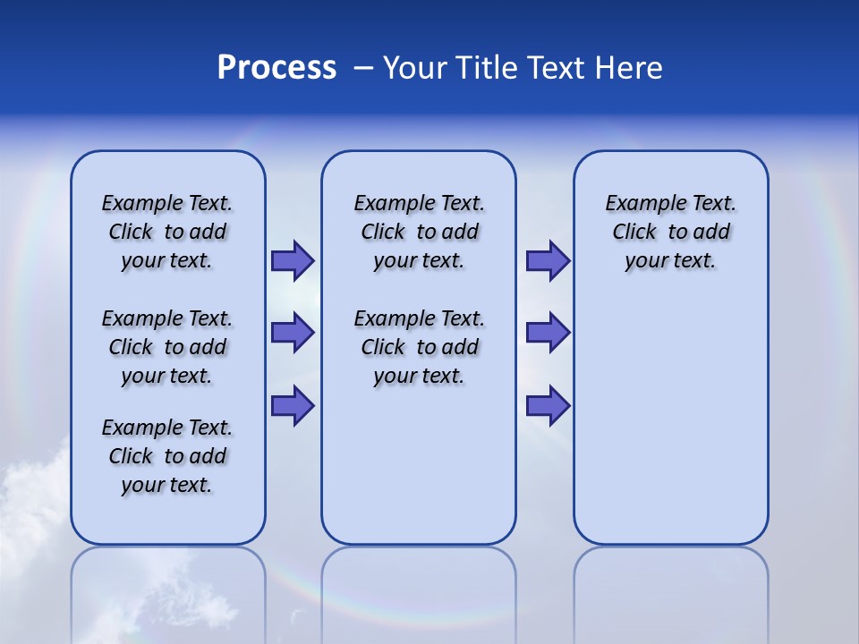 The Sun Is Shining Brightly In The Blue Sky PowerPoint Template