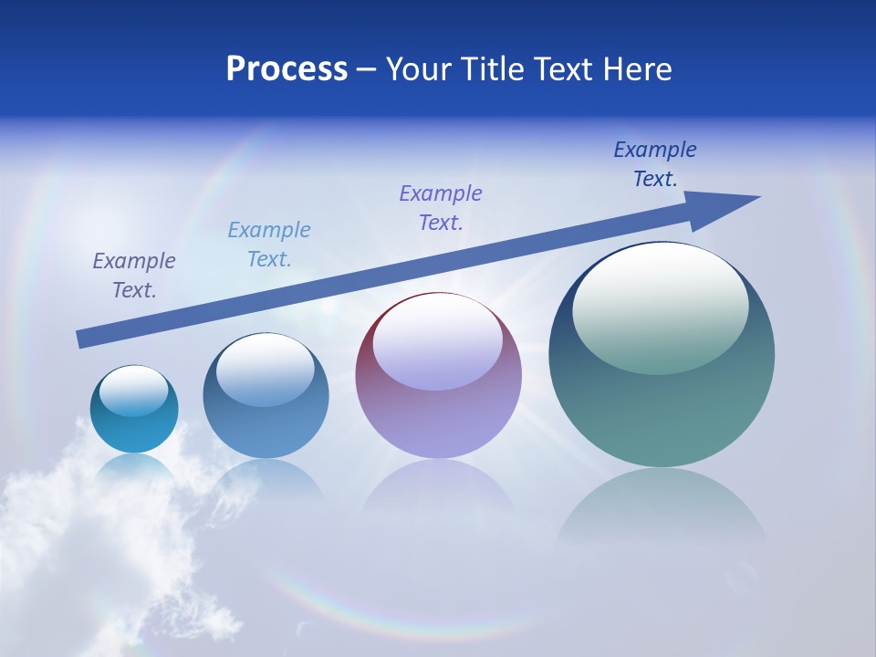 The Sun Is Shining Brightly In The Blue Sky PowerPoint Template