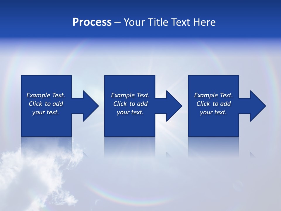 The Sun Is Shining Brightly In The Blue Sky PowerPoint Template