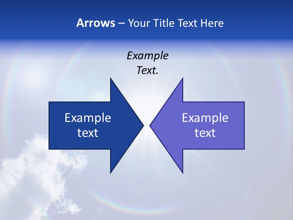 The Sun Is Shining Brightly In The Blue Sky PowerPoint Template