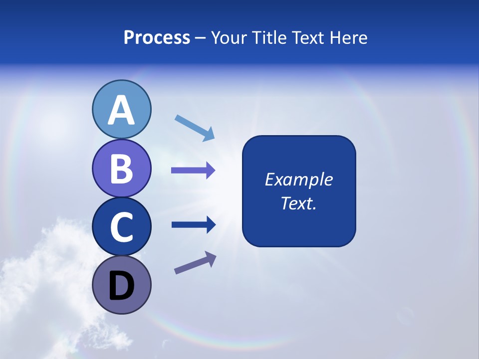 The Sun Is Shining Brightly In The Blue Sky PowerPoint Template