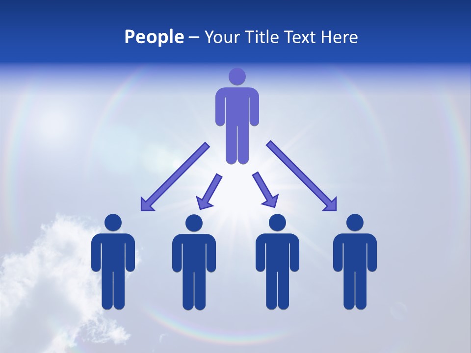 The Sun Is Shining Brightly In The Blue Sky PowerPoint Template