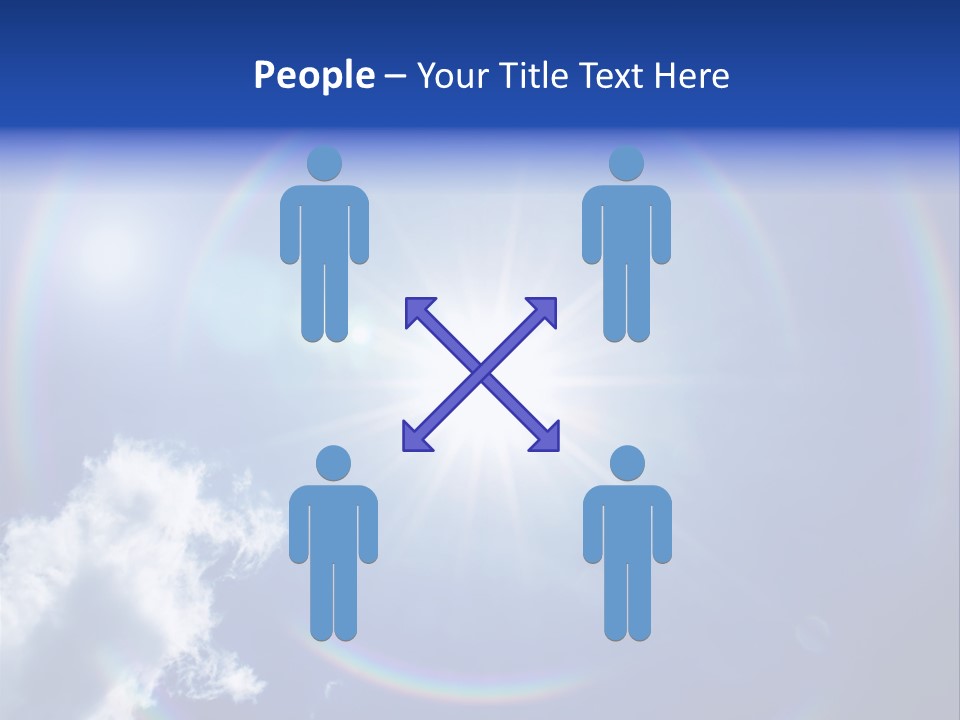 The Sun Is Shining Brightly In The Blue Sky PowerPoint Template