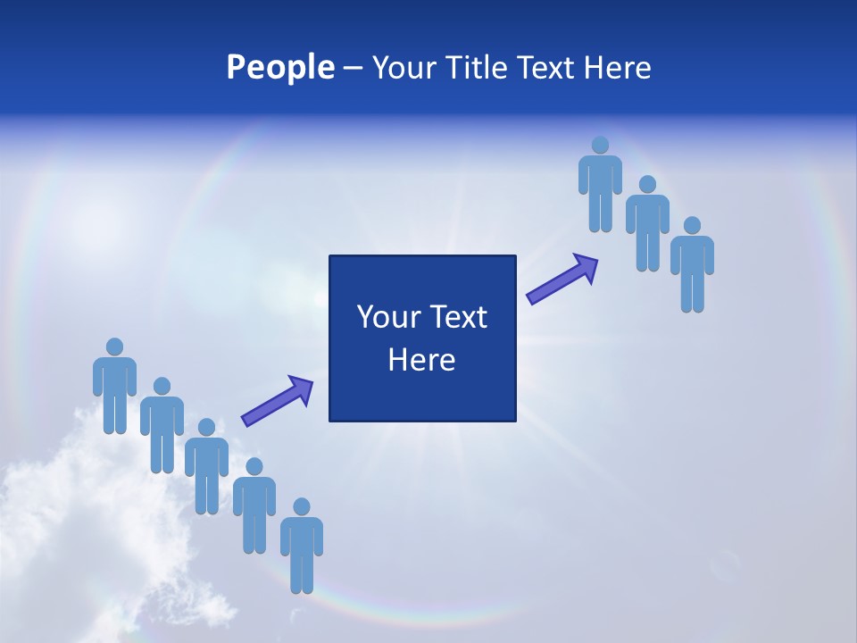 The Sun Is Shining Brightly In The Blue Sky PowerPoint Template