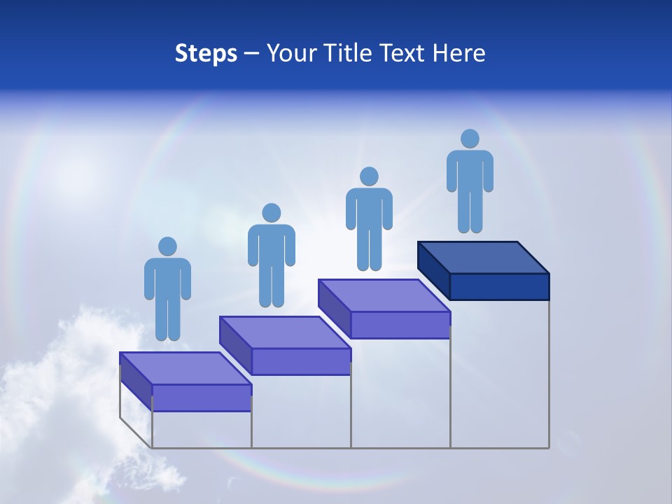 The Sun Is Shining Brightly In The Blue Sky PowerPoint Template