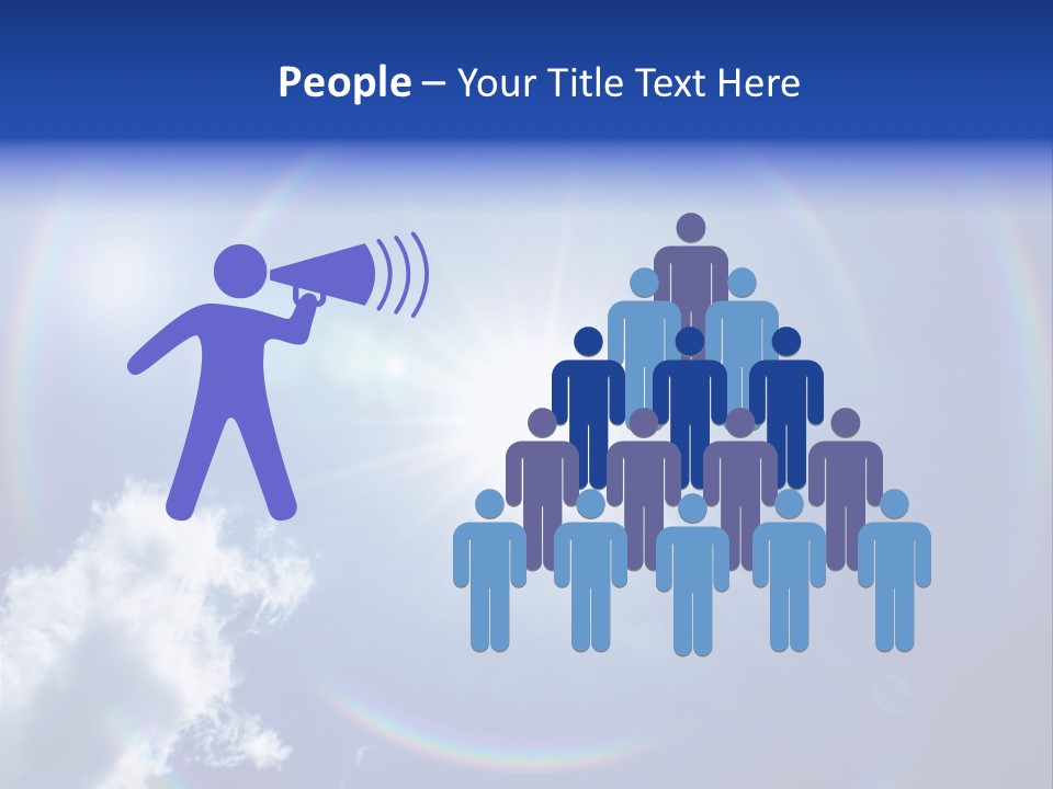 The Sun Is Shining Brightly In The Blue Sky PowerPoint Template