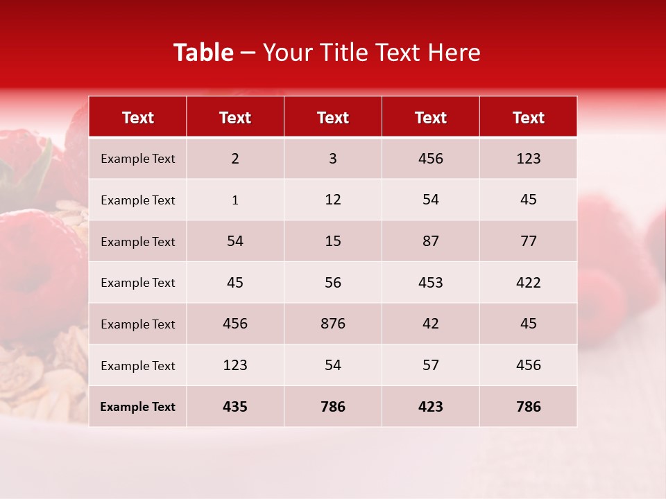 Fresh Studio Shot Bowl PowerPoint Template